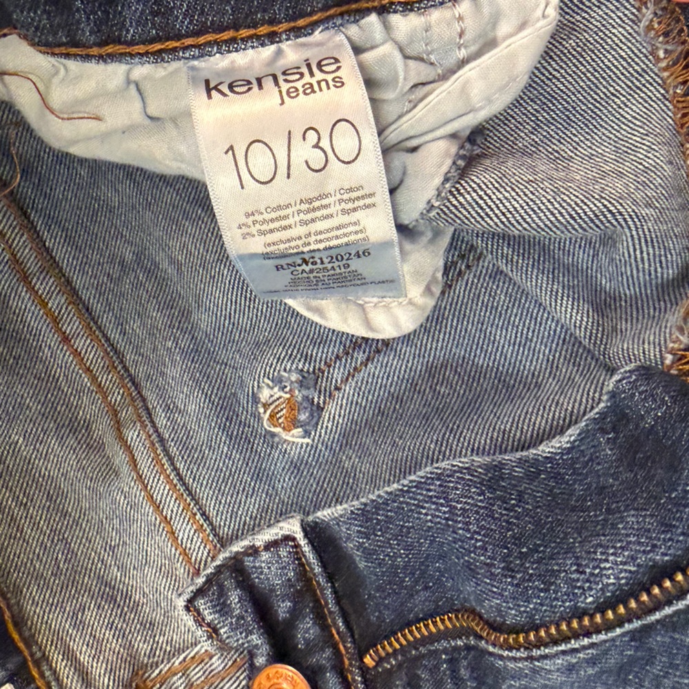 Kensie Dark Blue Straight Leg Jeans - Picture 4 of 5
